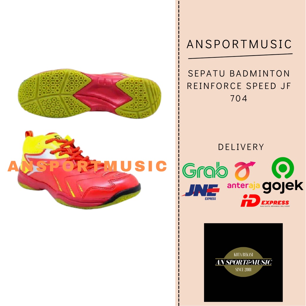 Sepatu Badminton RS JF 704 Original 100%