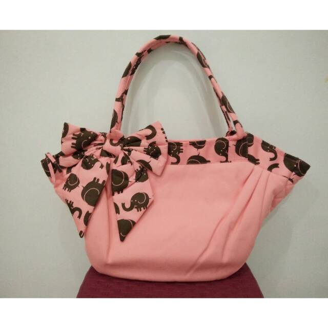 Tas Naraya Bangkok Pink Ribbon Elephant