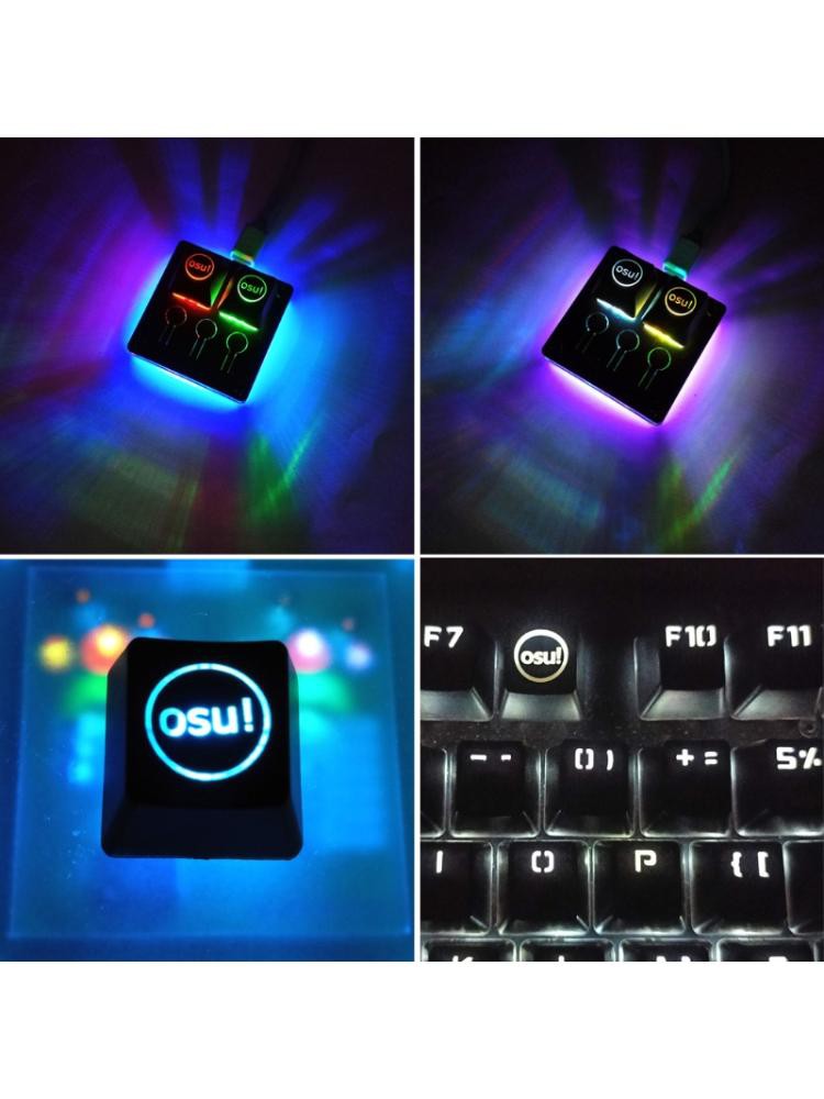 Vivi Keycap Tombol Keyboard Mekanikal Osu Bahan Abs Dengan Backlight Untuk Cherry