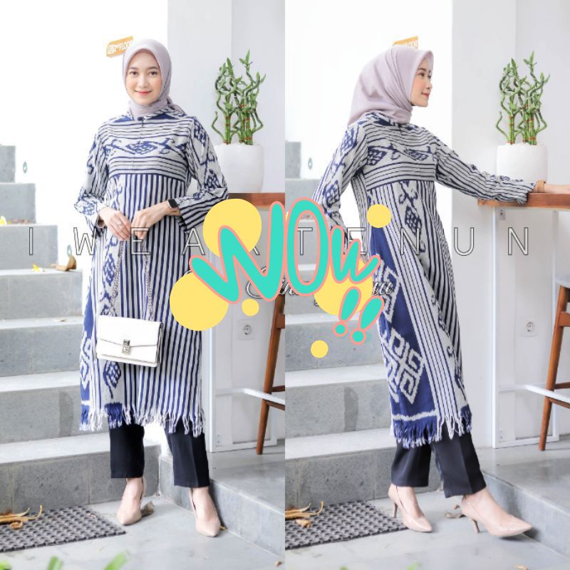 TUNIK DRES BAJU MUSLIM TENUN