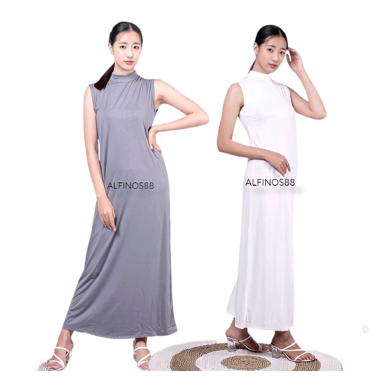 Dress Tanpa Lengan | Inner Dres Tanpa Lengan | Dress Kutung Premium