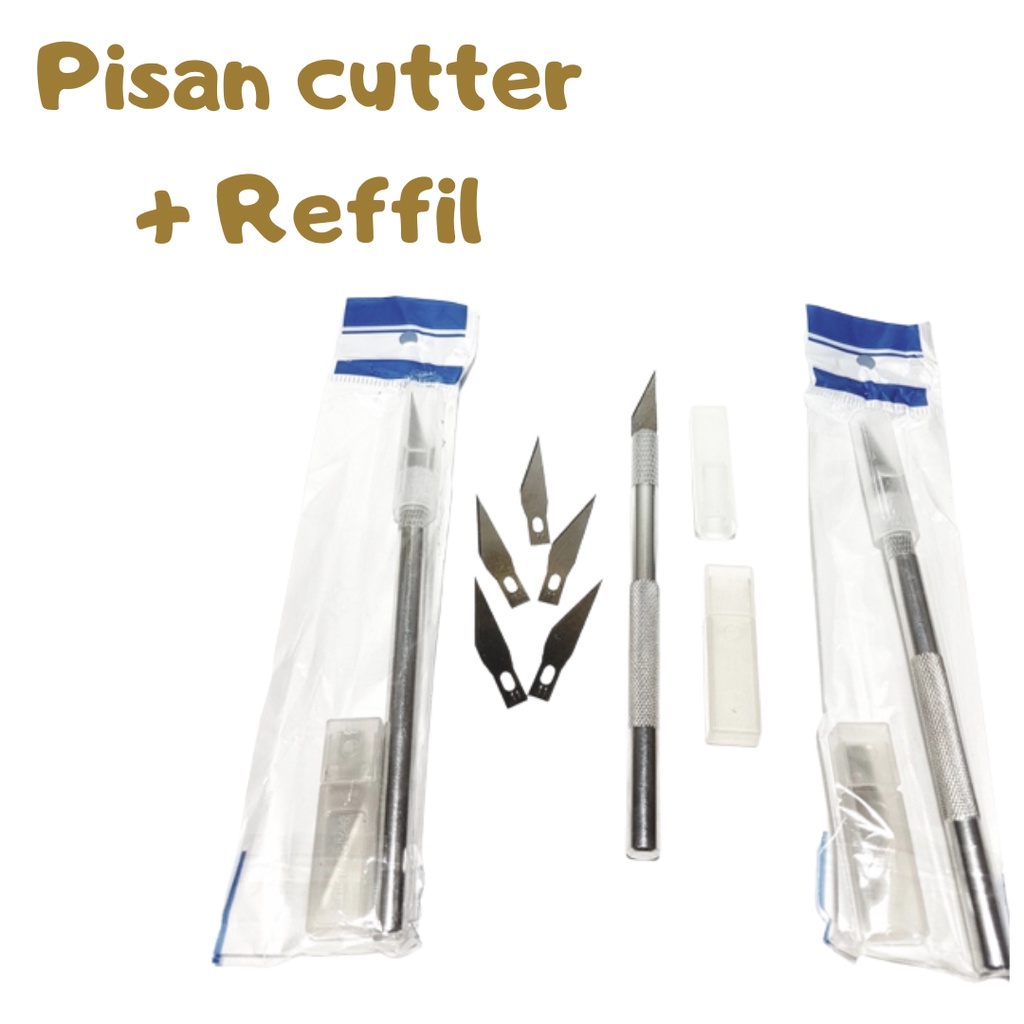 

❤ritasmarten❤ 6pcs/set Hobby knife art pen knife (total 6pcs mata pisau) / 1pc hobby knife pisau ukir + 1 mata pisau / 5pcs Refill only / Pen Cutter Set + Reffil 5 Pcs Art Knife Pisau / Grafting Cutter Pisau Bedah Okulasi Stek Cangkok Tanaman P
