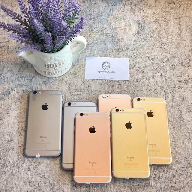 Iphone 6S 128Gb grey/Rose/gold fullset mulus no rekondisi unit original