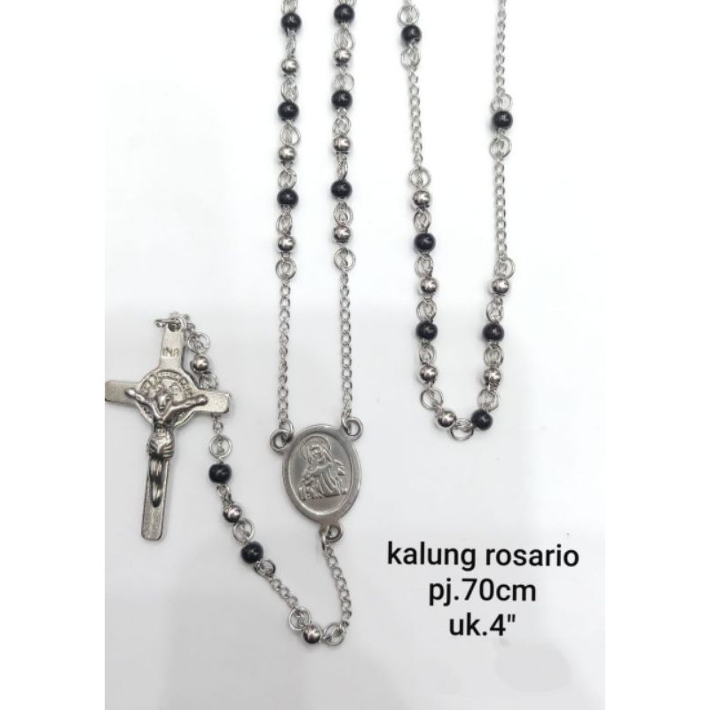 Kalung Rosario Silver Titanium69