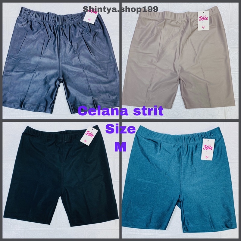 Celana Strit | Celana Short Wanita Bahan Licin Size M