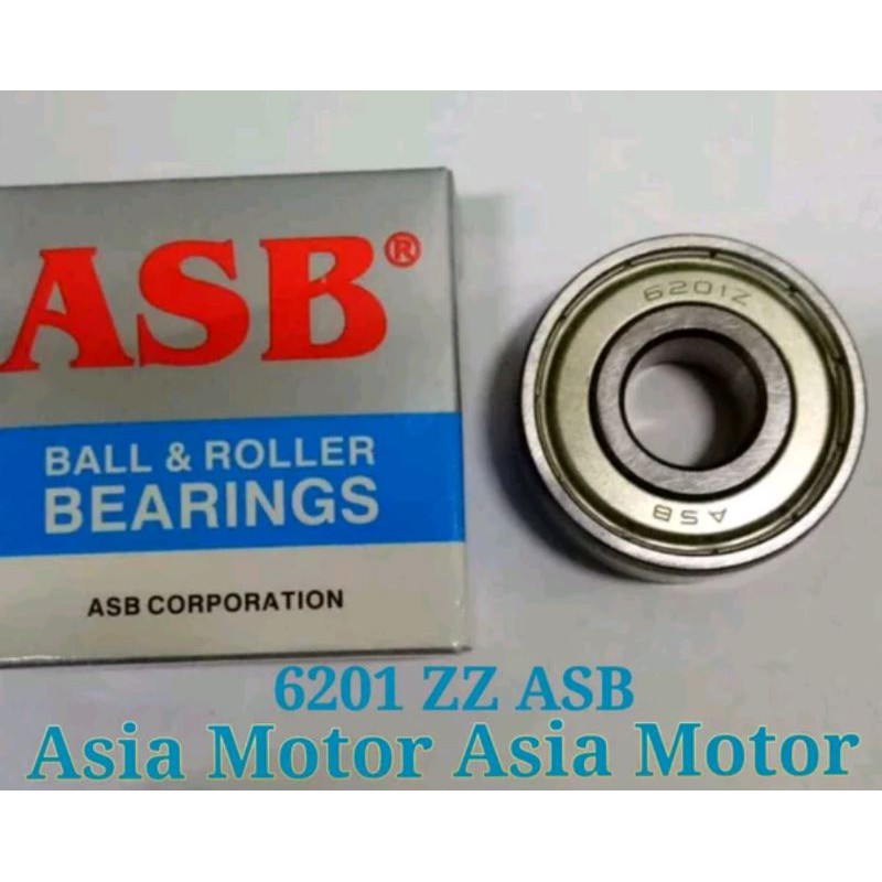Bearing 6201 ZZ ASB Ukuran 12x32x10 mm Bering Laher 12 x 32 x 10 mm