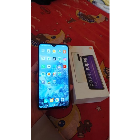 Hp Handphone Xiaomi Redmi Note 8 Pro 64Gb Fullset Second Termurah