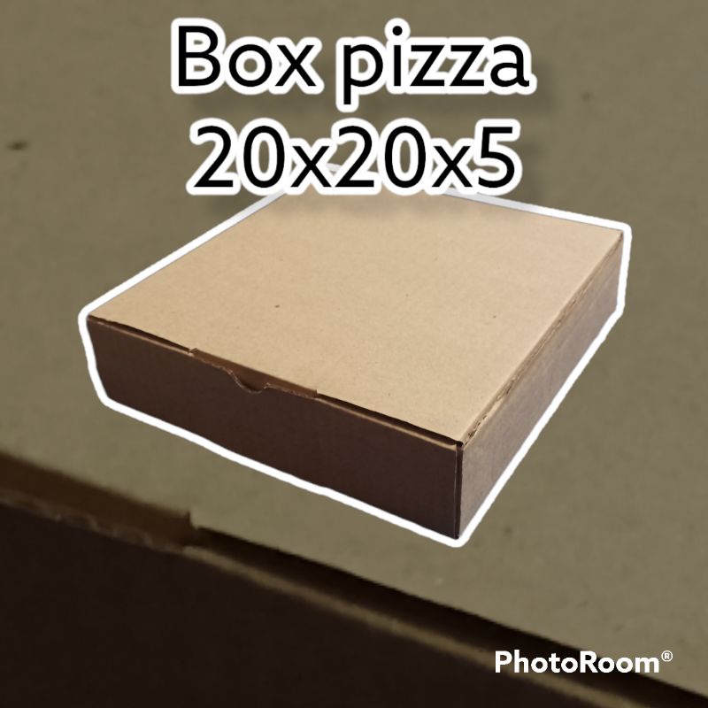 

Dus kemasan model pizza 20x20x5 bahan medium B flute
