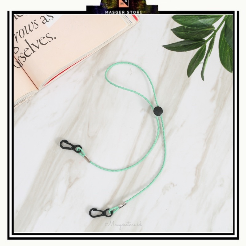 Kalung Masker Hijab 2in1 Strap Masker Elastis Stretchy Tali masker Kalung Strap Mask Hijab Strap Mask Premium-Stretch Ethnic Tosca