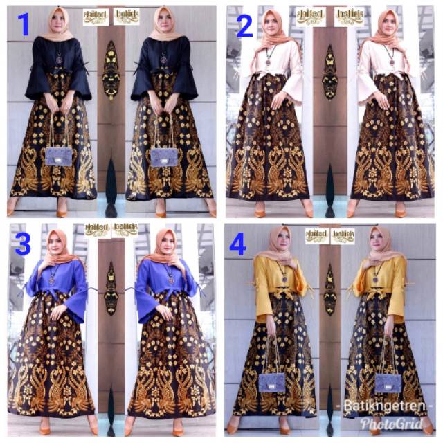GAMIS BATIK ATASAN BATIK WANITA BATIK MUSLIM