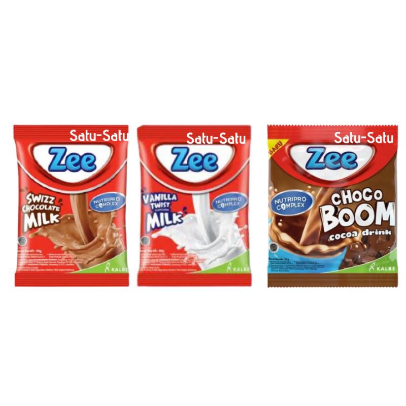 

Zee Susu Bubuk Instant Swizz Chocolate - Vanila Twist - Choco Boom (5 sachet