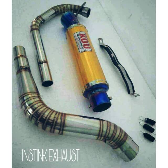 fullsystem Knalpot Racing silincer Bluemoon knalpot vixion satria FU sonic KOU bluemoon fulcacing