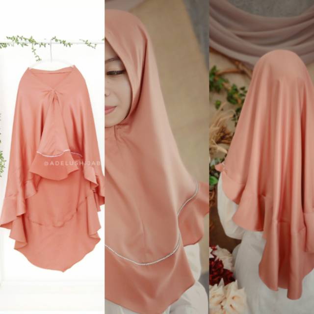 Jilbab Instan Terracota / Hijab Instant Premium Terracota / Krudung Instan Terracota