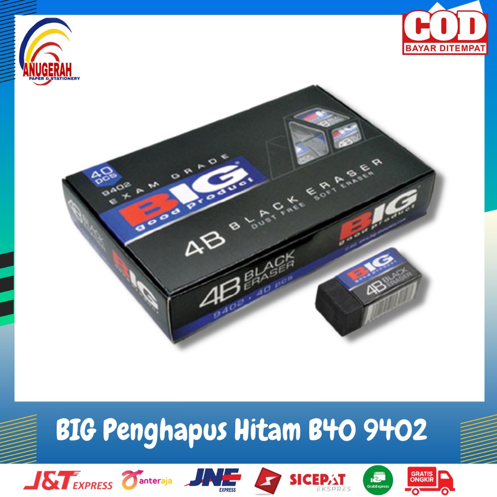 

BIG Penghapus B40 Hitam Kecil 9402 (PCS)
