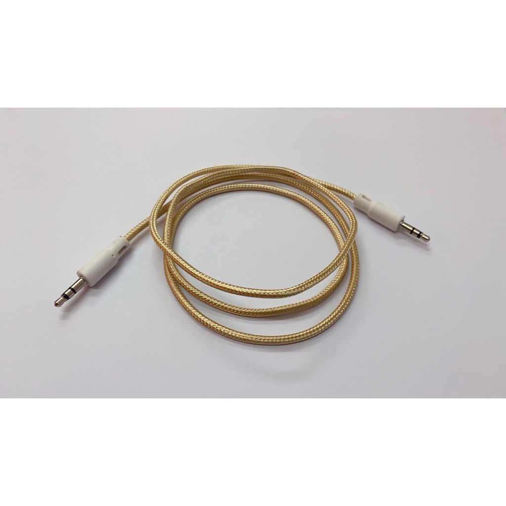 MIINII Kabel Audio XH-02 AUX 1x1 Motif Kabel Tali Sepatu 1×1 Jack 3.5MM 1M