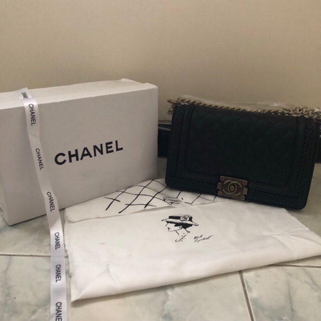 chanel boy braid bag mirror original quality