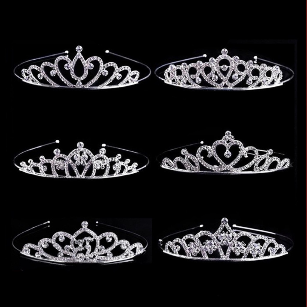 ✅Grosir Jam Senen - Wanita Mahkota Korea Fashion Berlian Women Jewelry Crown