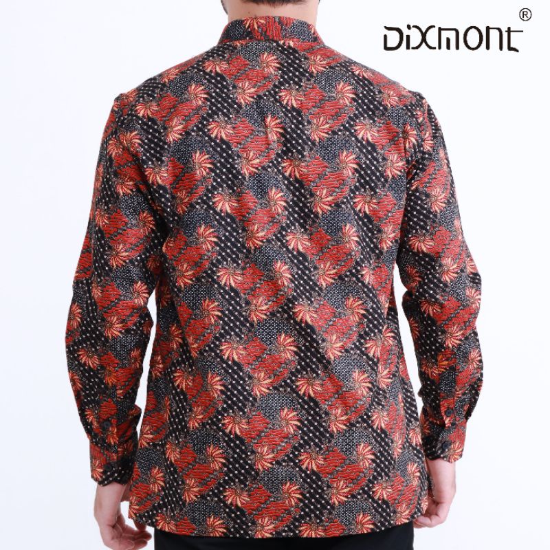 Dixmont Kemeja Pria Batik Panjang Hem BL04721