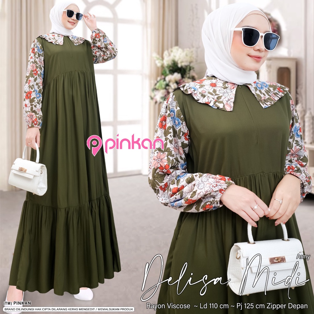 NAIRA MIDI / RAISA MIDI / DELISA MIDI / TANIA MIDI DRESS / GAMIS KATUN / GAMIS MURAH / MAXI DRESS MU