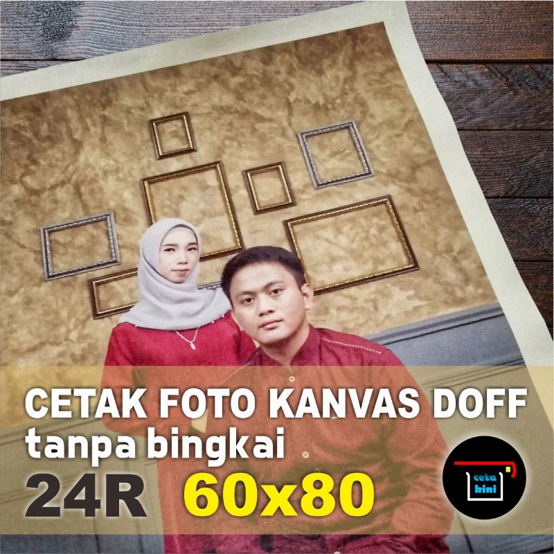 Cetak Foto Photo Kanvas Canvas Doff 24R Tanpa Bingkai