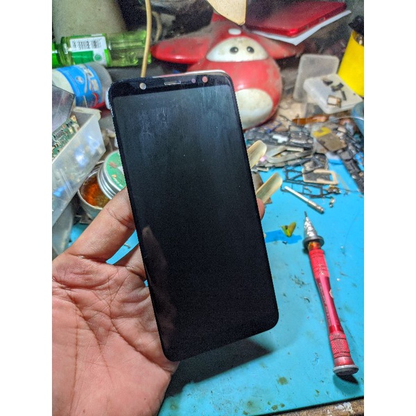 lcd samsung a6 plus original AMOLED  copotan