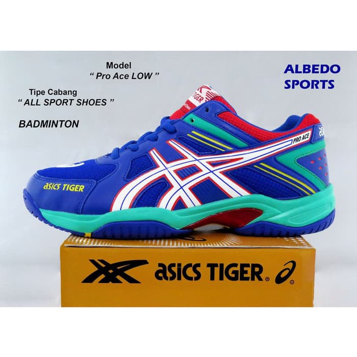 Sepatu Asics Tiger PRO ACE LOW Ori Badminton Bulutangkis