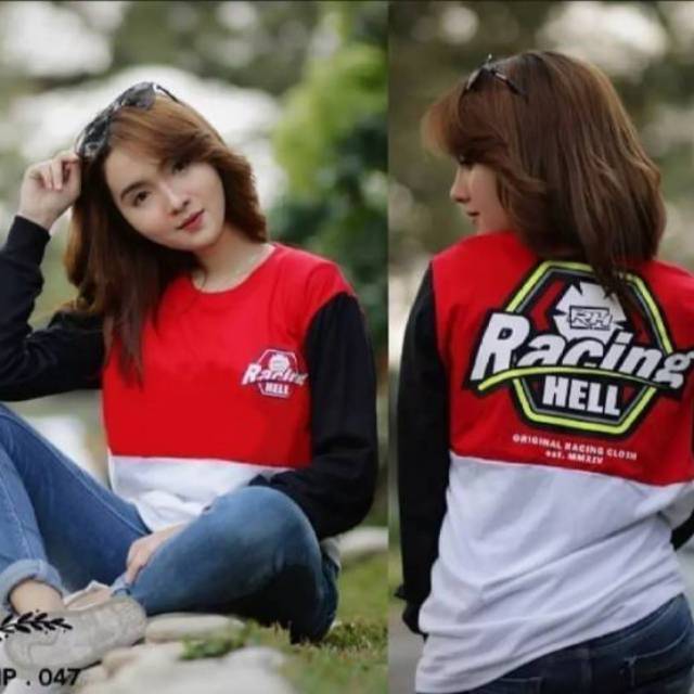 KAOS RACING HELL TERBARU LENGAN PANJANG