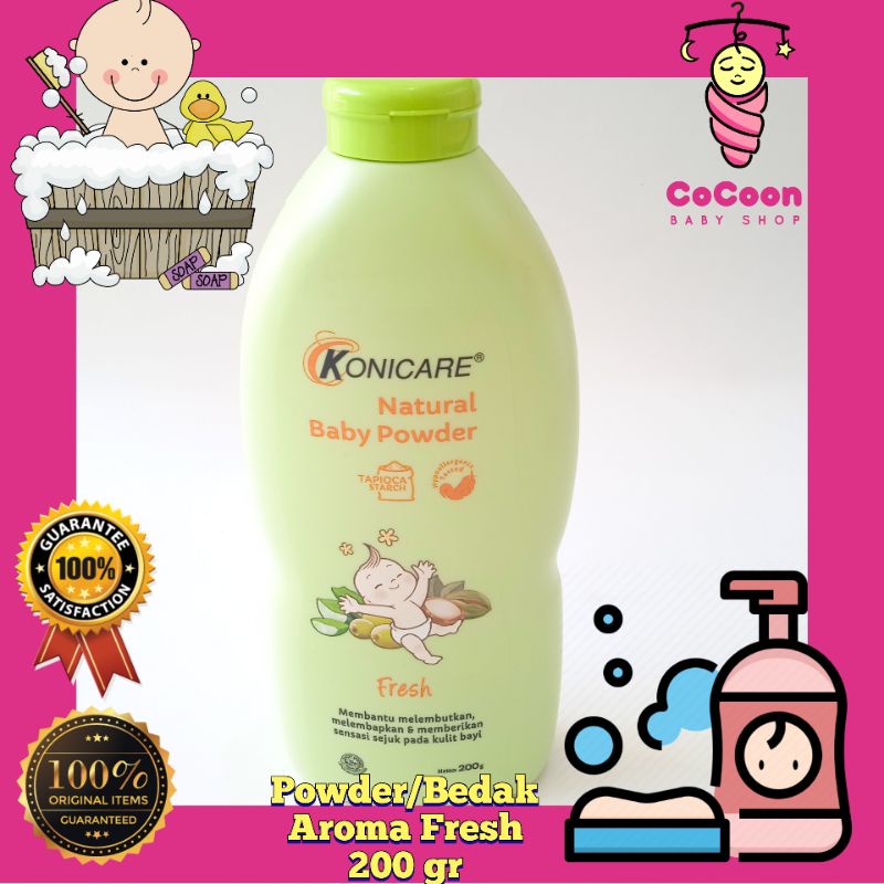 Konicare Natural Powder 200gr 200 g Fresh / Bedak Bayi Aroma Fresh