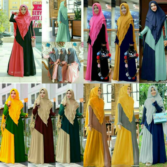 Gamis NN Beauty syari redi  Shopee Indonesia