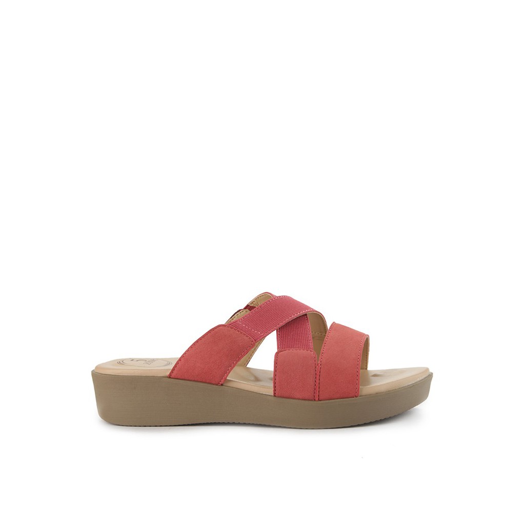 Sandal Obermain Wanita Terbaru Original Sendal E-newlyn Ellen Merah