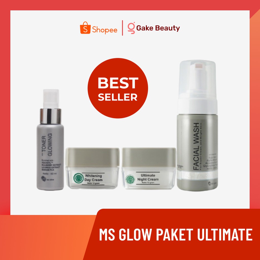 Ms Glow Paket Ultimate - Paket Perawatan Wajah Wanita Agar Glowing Mencerahkan Wajah Hitam Bpom Cod-1