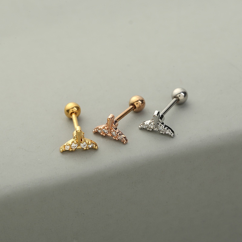 1 Pcs Creative All-match Stainless Steel Fashion Women Earring for Valentine's Day Birthday Gift