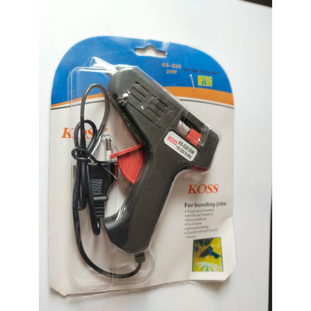 glue gun tembakan lem lilin kecil 20watt