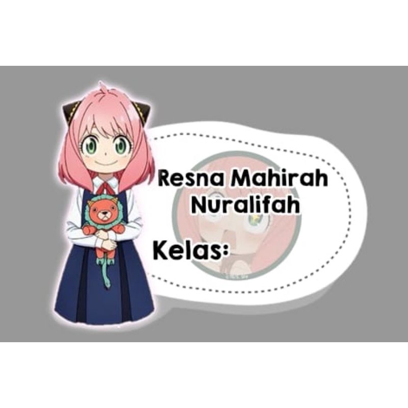 

STIKER/LABEL NAMA