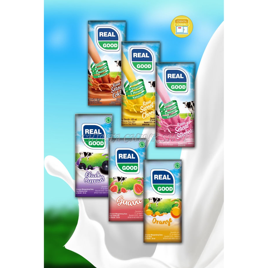

Susu Real Good Varian Rasa Kemasan Bantal 50g