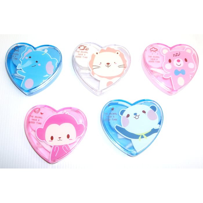 

Tempat Softlens Case Kotak Lensa Softlens Box Karakter hati