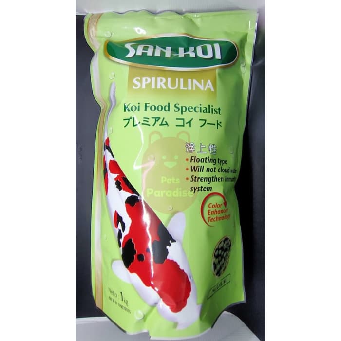 

Sankoi / San Koi Spirulina Medium / M Pakan / Makanan Ikan Koi 1kg