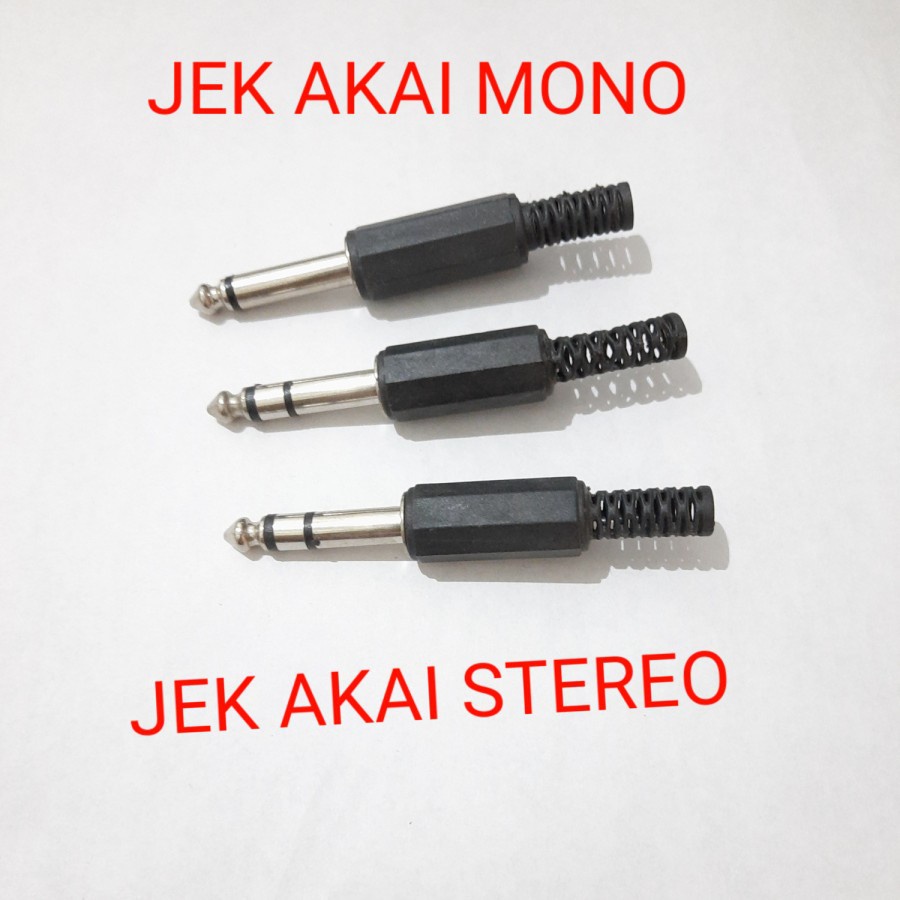 Jack Akai Mono Stereo Mic Plastik