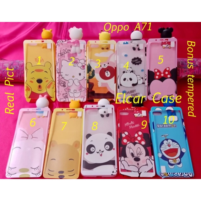 Soft case silikon softcase 360 bonus tempered glass oppo a71 a 71