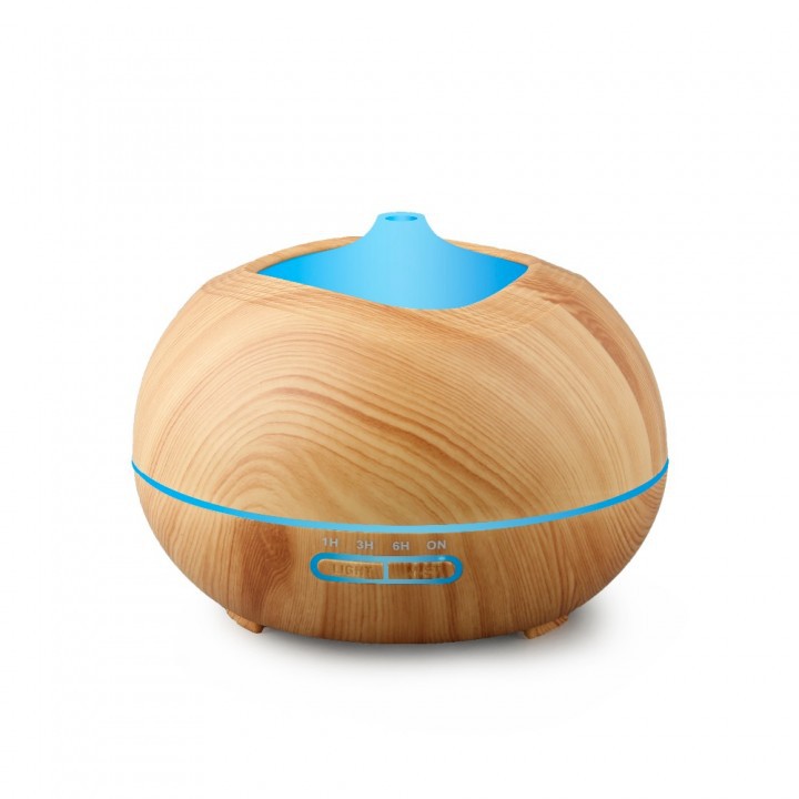 H10 - Wooden Essential Oil Aroma Humidifier 7 Color LED Light- 400ml