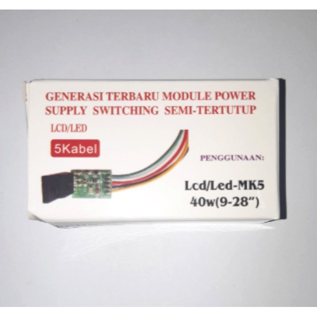 IC MODUL GACUN STR TV LCD LED MONITOR 5 Kabel POWER SUPPLY TELEVISI