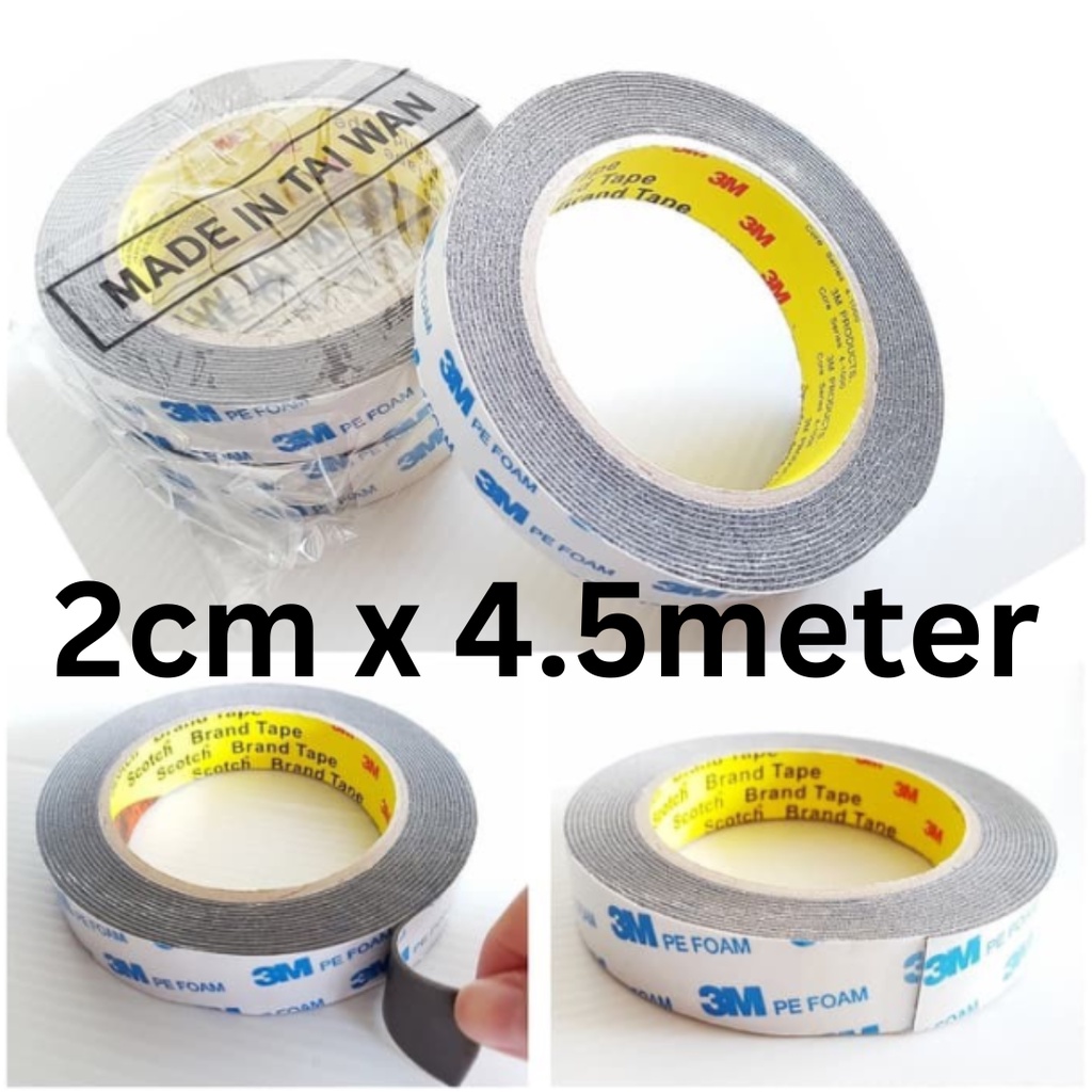 

3M PE FOAM Tape Double Tape Bolak Balik 2cm x 4meter