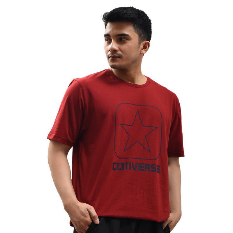 Kaos Converse Original Maroon One Star Tee Tshirt Sport Station