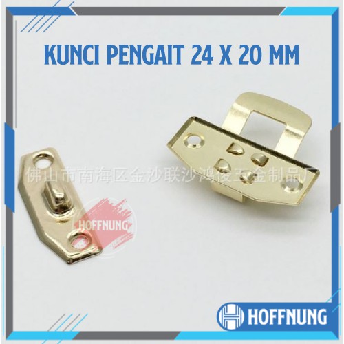 Kunci Pengait Box 24 x 20 mm Gembok Pengait Kotak Perhiasan