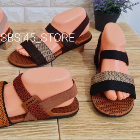 Let/Tali Belakang Elastis/Sandal Wanita Rajut Adesa Turki Selop 2 Warna