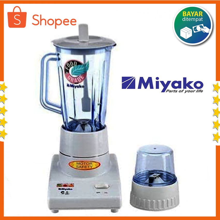 MIYAKO BL-101 PL Blender Plastik 2 IN 1 (1 Liter) / BL101PL / BL-101PL original termurah