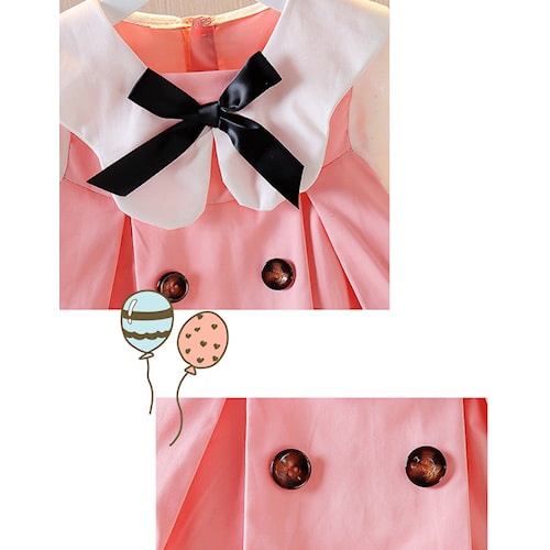 Dress Anak perempuan import pita Balon kualitas Premium K11