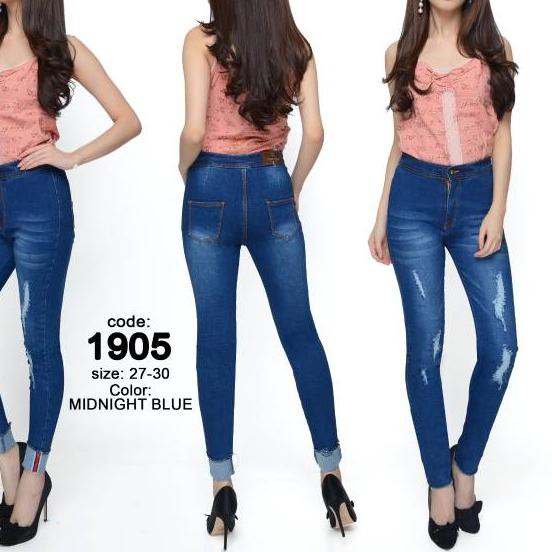 zz*Segera Dapatkan*ии DricoJeans Celana panjang highwaist softjeans ripped davida 1905 zß