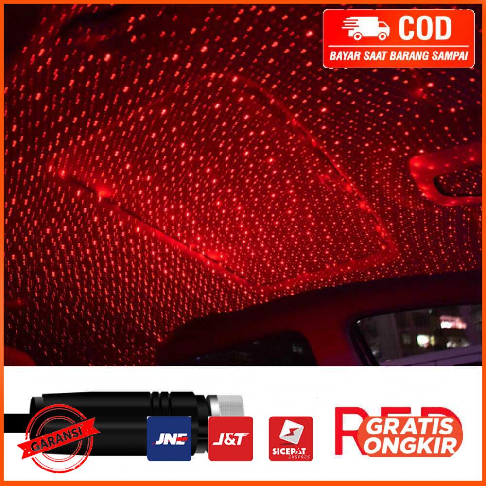Lampu Mobil Projector Plafon ACN3 Merah