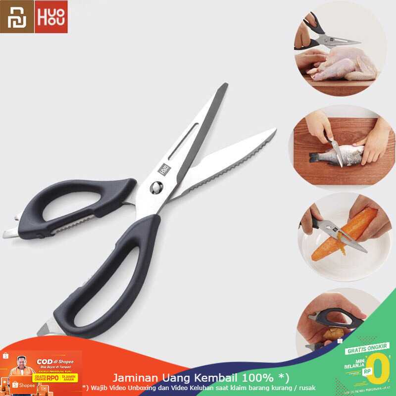 (BISA COD) RVOSTR Huohou Gunting Dapur Multifunctional Detachable Scissors - HU0062